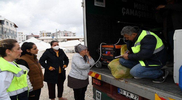Osmaniyede “Mobil Çamaşırhane” hizmete başladı