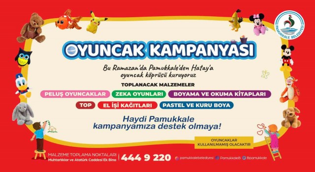 Pamukkale Belediyesinden oyuncak kampanyası