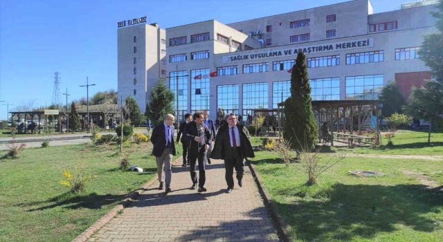 Rektör Özölçer Özölçer İbn-i Sina Kampüsünde incelemelerde bulundu