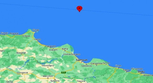 Samsun açıklarında 3,8lik deprem