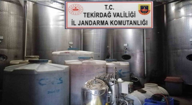 Şarköyde 52 ton kaçak içki ele geçirildi