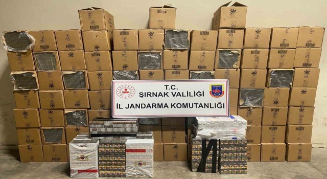 Şırnakta 48 bin 900 paket gümrük kaçağı sigara ele geçirildi