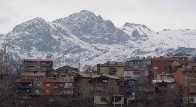 Şırnakta bahar beklerken kar geldi