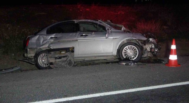 Takla atan otomobilin sürücüsü hayatını kaybetti