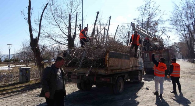Tatvanda park ve bahçelerde bahar temizliği