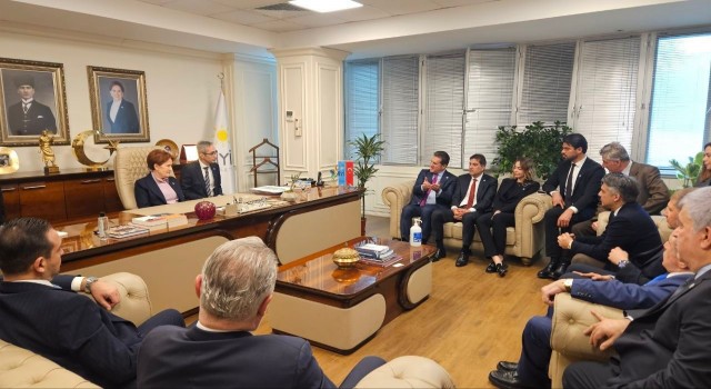 TDP Genel Başkanı Mustafa Sarıgülden İYİ Partiye geçmiş olsun ziyareti