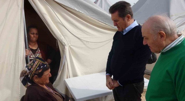 TDP Genel Başkanı Sarıgül, Hatayda çadır kentteki depremzedeleri ziyaret etti