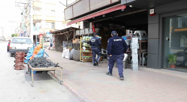 Toroslarda kaldırım işgaline karşı sıkı denetim