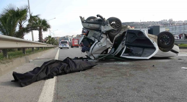 Trabzonda sahil yolunda kaza: 1 ölü, 4 yaralı