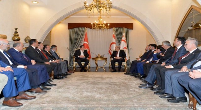 TSYDden KKTC Cumhurbaşkanı Ersin Tatara ziyaret