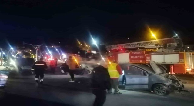 Tuncelide trafik kazası: 5 yaralı