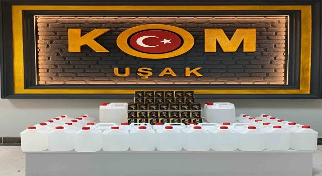 Uşakta kaçak cinsel ürün ve etil alkol ele geçirildi