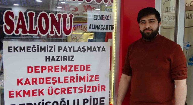 Vandaki fırıncıdan depremzedelere ücretsiz ekmek