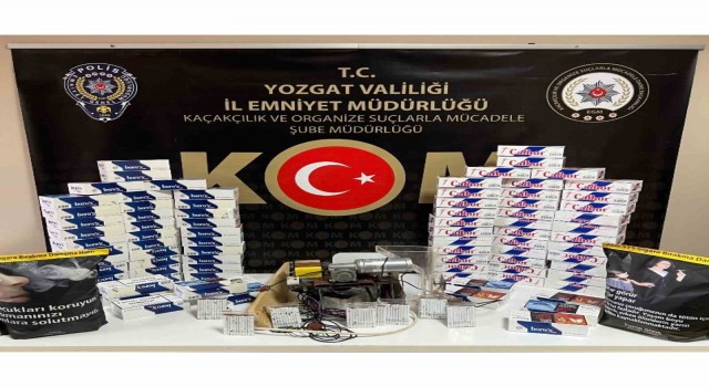 Yozgatta 16 bin 400 adet boş makaron ele geçirildi