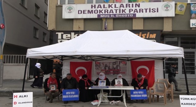 Yüreği yanık anneler ‘Kadınlar Gününde de eylemlerine devam etti