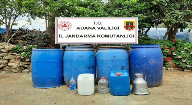 Adanada bin 730 litre sahte içki ele geçirildi