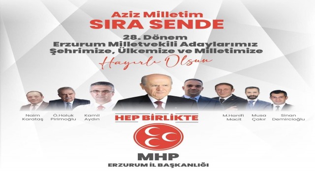 AK Partinin ardından MHPde de aday tanıtım toplantısı yapılacak