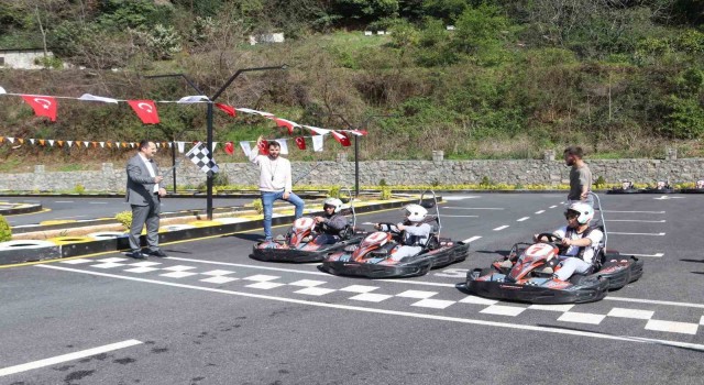 Akçaabatta Go-Kart turnuvası nefesleri kesti