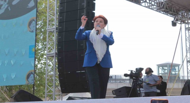 Akşener: İYİ Partiyi birinci parti yapın, ben de başbakan olayım