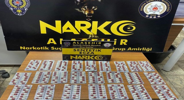 Alaşehirde sentetik uyuşturucu operasyonu
