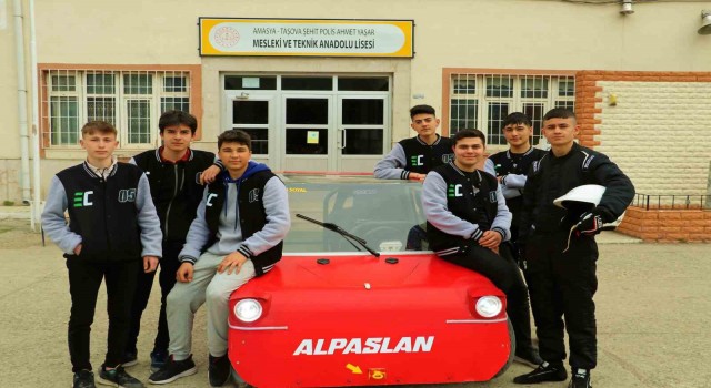 Amasyada liselilerin yaptığı elektrikli araç TEKNOFESTte yarışacak