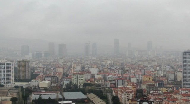 Anadolu Yakasında etkili olan sis havadan görüntülendi