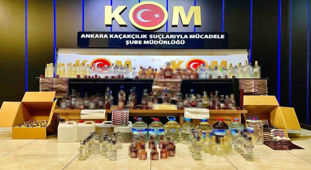 Ankarada kaçak alkol imalatı ve satışı yapan eğlence mekanlarına operasyon: 3 gözaltı