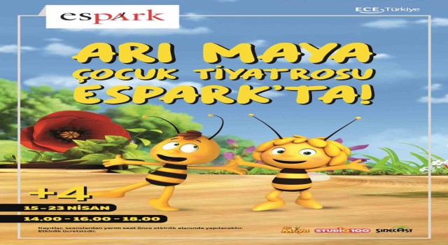 Arı Maya 15 ile 23 Nisan tarihleri arasında minik hayranları ile Espark AVMde buluşacak