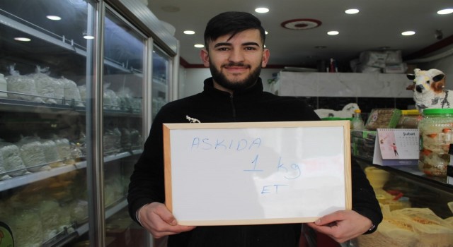 Askıda ekmeğin, yemeğin ardından Bayburtta bir ilk: Askıda et