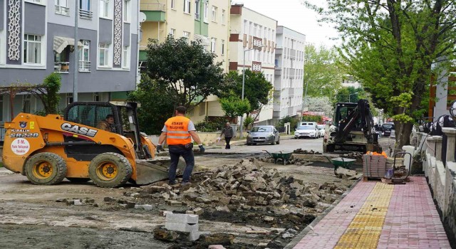 Atakumda parke yol çalışmaları
