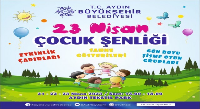 Aydın Büyükşehir Belediyesinden 23 Nisan programı