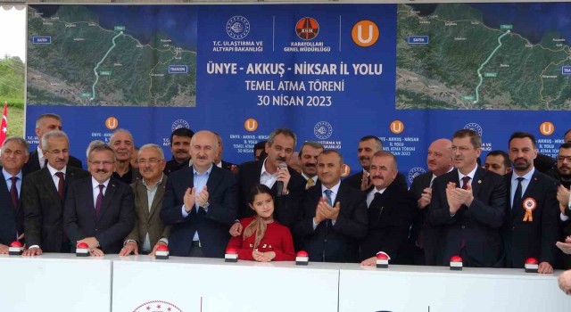 Bakan Karaismailoğlu ve Bakan Özer, Orduda yol temel atma programında konuştu