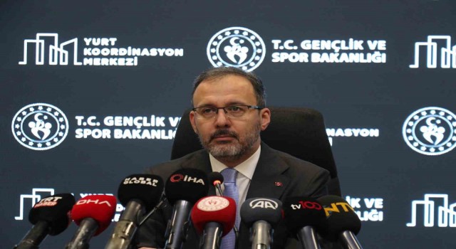 Bakan Kasapoğlu: “Yurtlarımız, yüz yüze eğitime devam eden öğrencilerimizin hizmetinde olacak”