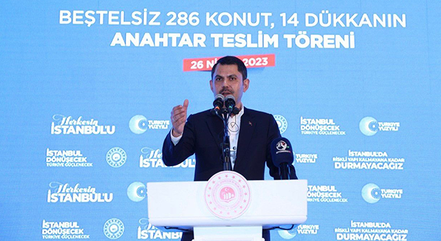 Bakan Kurum: Türkiye'de 3.3 milyon konut dönüştürdük, 250 bin devam ediyor