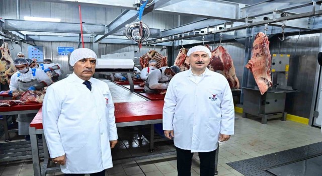 Bakanlar Karaismailoğlu ve Kirişci, Et ve Süt Kurumu Trabzon Et Kombinasının açılışını yaptı