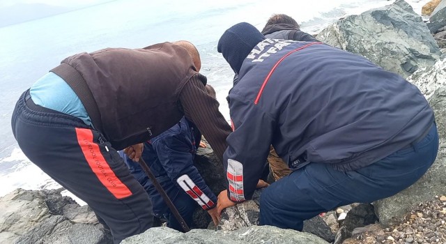 Balık tutarken düşen şahsı itfaiye ekipleri kurtardı