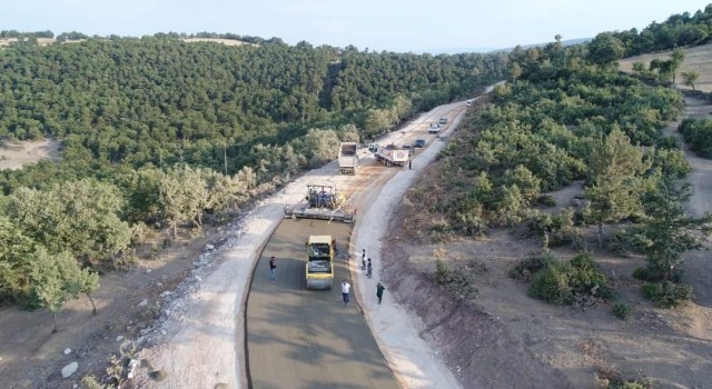 Balıkesirde ilk beton yol yapılıyor