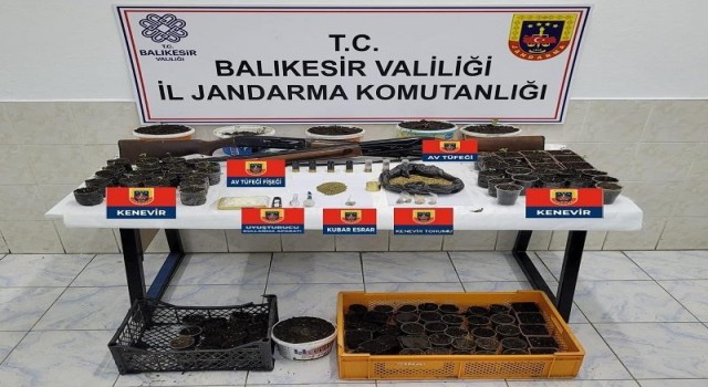 Balıkesirde jandarmadan uyuşturucu operasyonu