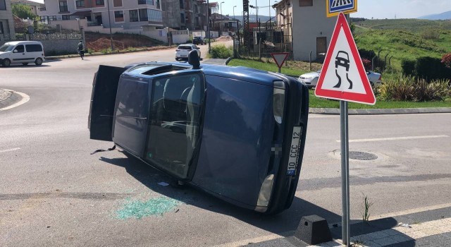 Bandırmada trafik kazası: 1 yaralı