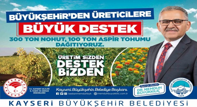 Başkan Büyükkılıç: 16 ilçemize 400 ton tohum dağıtıyoruz