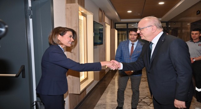 Başkan Ergün, Azerbaycan Başkonsolosu ve konsolosları ağırladı