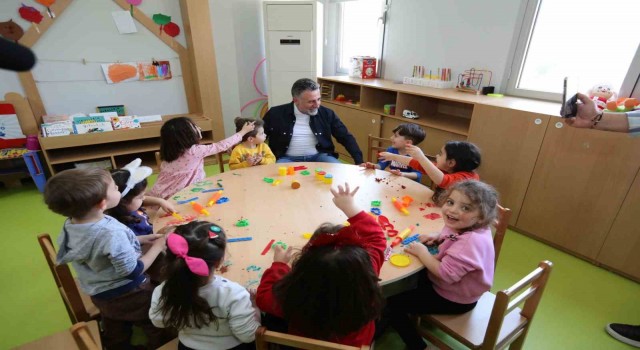 Başkan Sandaldan anaokullarına ziyaret