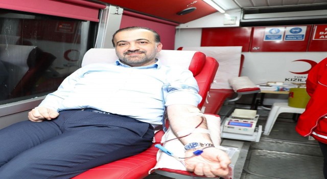 Başkan Talus kan bağışında bulundu: Hayat kurtarmak senin kanında var