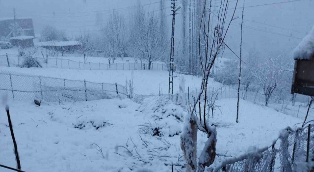 Batmanda etkili olan kar yağışı köy ve mezra yollarını ulaşıma kapattı