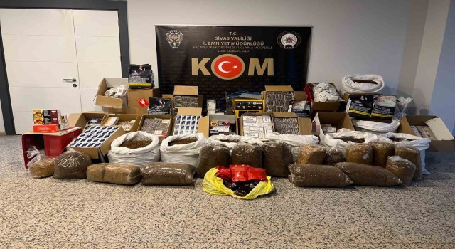 Binlerce kaçak sigara ele geçirildi
