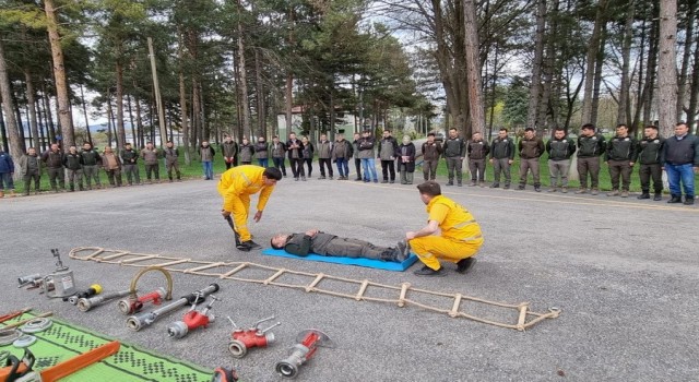 Boluda orman yangınlarına karşı tatbikat yapıldı
