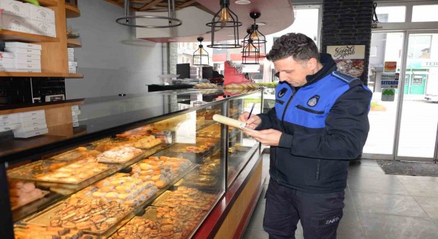 Bozüyükte bayram öncesinde tatlı imalathanelerine denetim