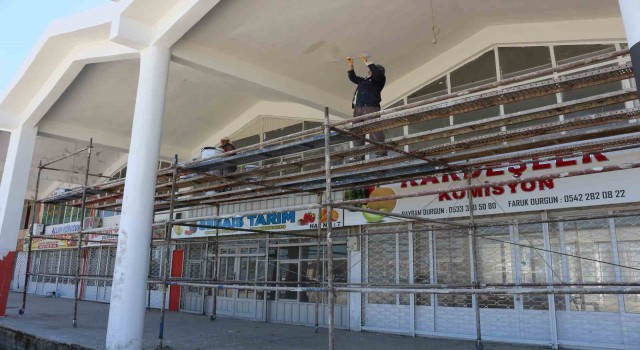 Büyükşehirden Serik Çandır Toptancı Haline modern dokunuşlar
