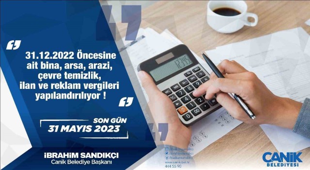 Canikten mükelleflere borç yapılandırma çağrısı