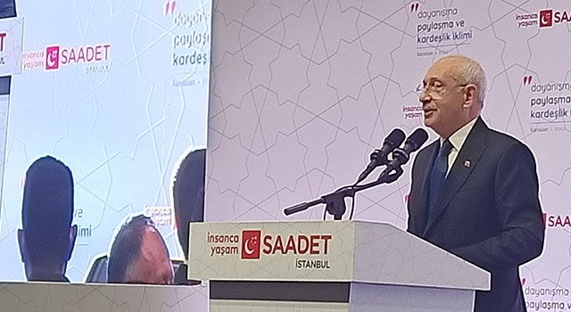 CHP Genel Başkanı Kılıçdaroğlu: “Salon kalabalıktı, yerdeki seccadeyi görmedim”